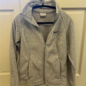 Columbia Light Gray Fleece Jacket